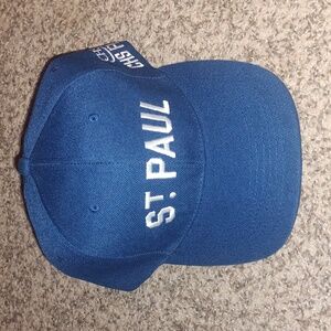 St Paul Saints Mens Hat Strapback Adjustable Blue White Minor League AAA Cap New